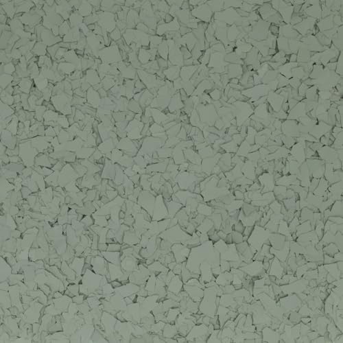 Epoxy Flakes 1/4" (5 Pounds - Colores Sólidos) - Copos de Piso Epoxi/Copos para Piso de Garage para Pisos Decorativos y Artesanías (6613 Sage - Sólido)