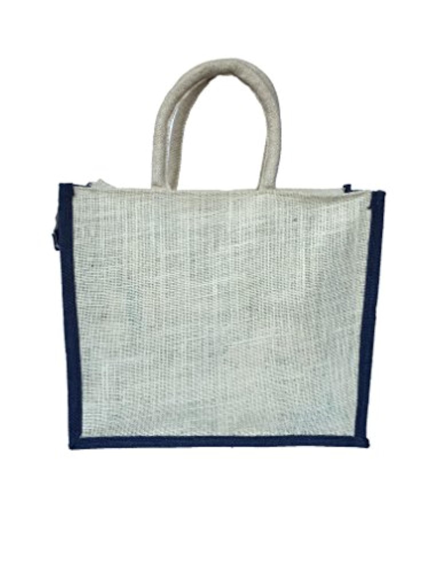 Jute Tote Shopping Bag, Reusable Grocery Bag