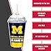 Rico Industries NCAA Michigan Wolverines HOF 12oz Personalized Team Color Youth Plastic Tumbler