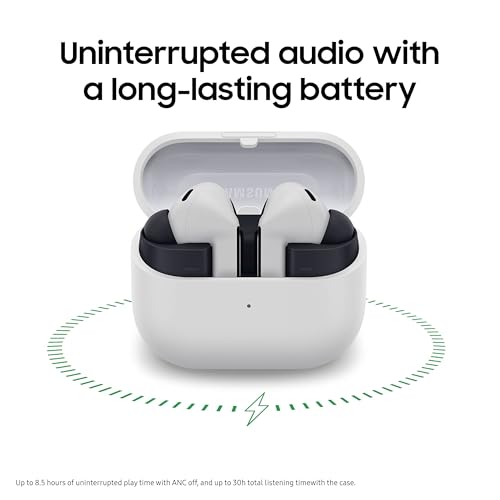 Image of SAMSUNG Galaxy Buds 3 FE (2025) + Galaxy SmartTag2, True Wireless Bluetooth Earbuds, Active Noise Cancellation, Powerful Sound, Clear Calls, Long Lasting Battery, Gray [US Version, 2 Year Warranty]