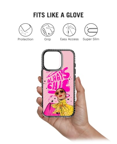 Image of DailyObjects Always Chic Stride 2.0 Magnetic Case Cover Compatible with iPhone 16 Pro Max | Wireless Charging Slim Back Cover | 2 Layer Edge Protection & Shockproof