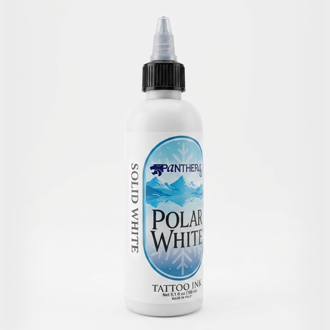 Panthera Ink Polar White 150ml - 30ml Inchiostro Tatuaggi Bianco REACH - Mixing White, Arctic White, Solid White (ARCTIC WHITE 150ml)