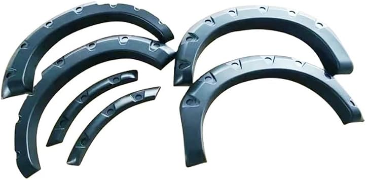 Black ABS Factory Fender Flare Compatible for Great Wall Poer PAO 2019 Wheel Arches 4X4 Pickup,SUVs Black, Painted, Rugged Styles Heavy-Duty Truck Fenders & Road-Ready Protection