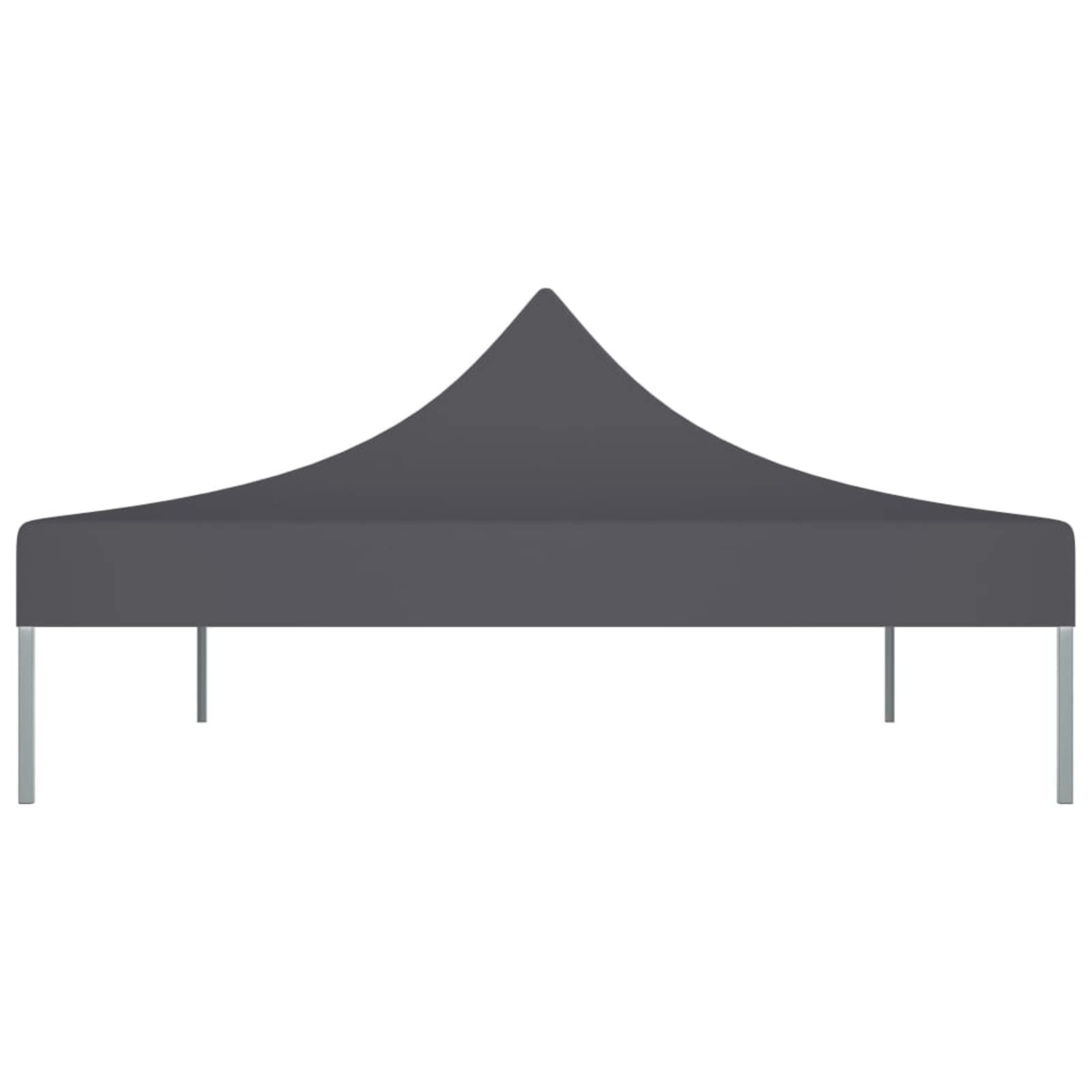 Techo de Carpa para Celebraciones Gris Antracita 4x3 m 270 g/m Techo Pergola, Toldo Pergola Recambio, Lona para Pergola, Toldos para Carpas, Repuestos De Carpas, Cubierta De Repuesto