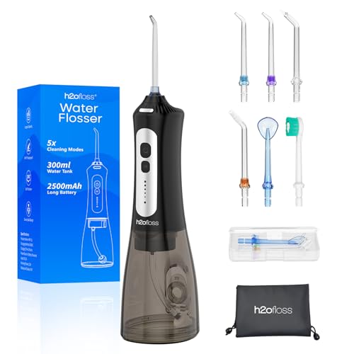 H2ofloss Cordless Water Flosser for Teeth, Portable Oral