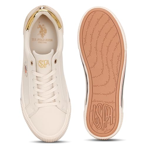 Image of U.S. Polo ASSN. Lizzie 3.0 Nude Chunky Sneaker Shoes