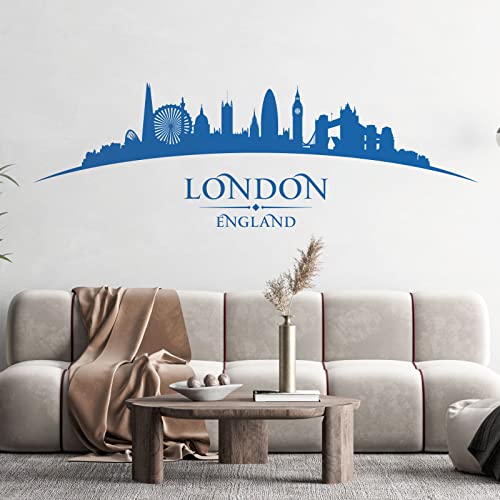 Sticker mural pour chambre à coucher et salon Motif horizon d'Angleterre de Londres