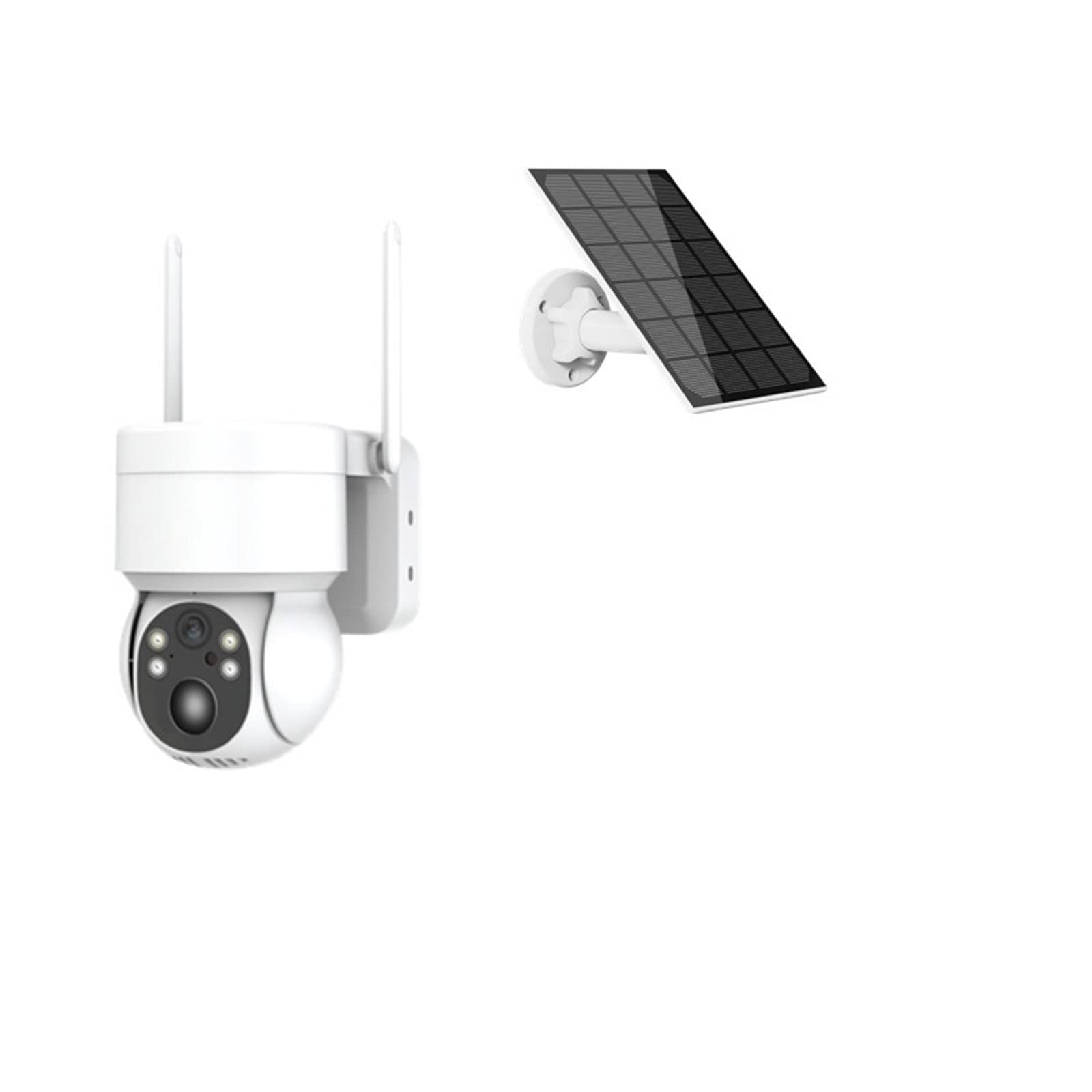 Caméra solaire 4MP PTZ sans fil avec batterie rechargeable IP pour vidéosurveillance