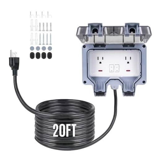Best way to string lights on patio umbrella PJERJZN 15A Outdoor Power Outlet