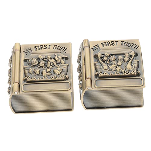 RORPOIR and Girls Curl Cases Baby First Tooth Storage Box Animal Patterns Safe for Newborns