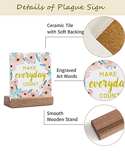 Kgz Everything Is Figureoutable Desk Decorations For Women Friend Encouragement Gifts Desk Plaque Office Decor Inspiration Positive Plaque Birthday Gifts Table Decorative Signs #TOP3