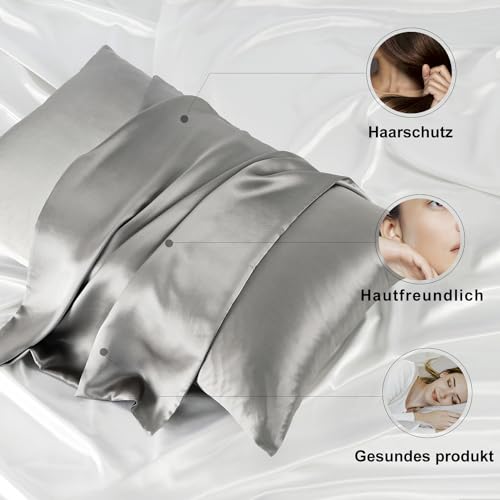 Seiden-Kopfkissenbezug ZIMASILK aus 100% Maulbeerseide
