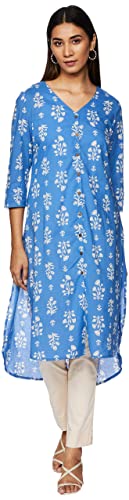 Image of Amazon Brand - Tavasya Women's Cotton 0 Kurti