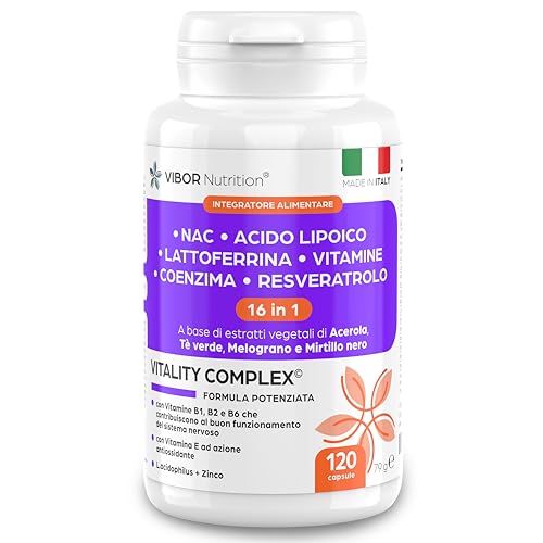 Vibor Vitality Complex 120 Cps Integratore 3 in 1...