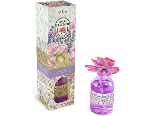 Prady - Magic Flower Désodorisant Lavande - 100 ML - Parfum apaisant de lavande pour une ambiance relaxante et rafraîchissante.