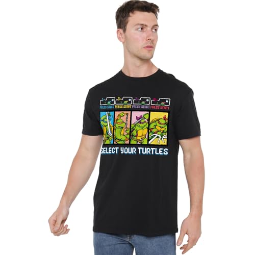 T-shirt TMNT Select Your Turtles vêtement manga et comics noir taille M pour homme et femme