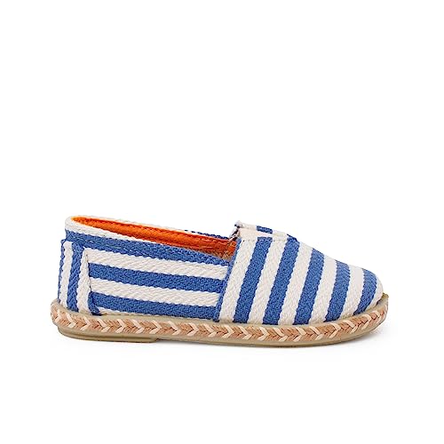 Pisamonas Espadrilles Rayures Style Camping Bande Élastique Taille 31 Couleur Bleu