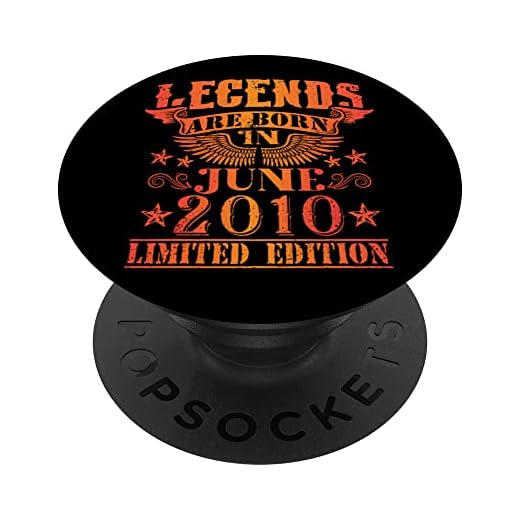 Cumpleaños Junio 2010 Edición Limitada Regalo Legend June PopSockets PopGrip Intercambiable