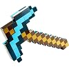 Mattel Minecraft Transforming Diamond Sword & Pick-Axe Kid-Sized 2-in-1 Toy Accessory for Role-Play & Costumes
