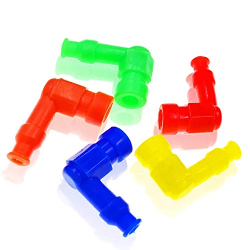 Wakauto 6Pcs Tampa da Vela de Ignição Boot 90 Graus à Prova D 'Ãgua Resistente a Alta Temperatura R