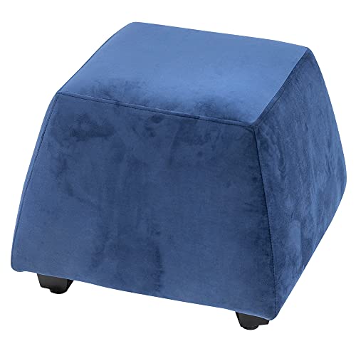 Image of Wakefit Belize Ottoman (Fabric, Velvet Blue)