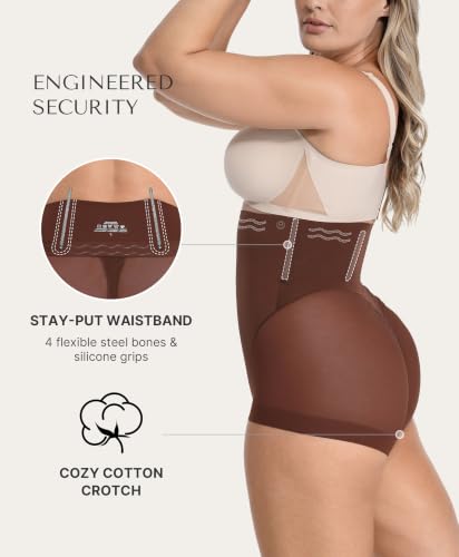 Image of SHAPELLX Women High Waist Tummy Control Slips Shapewear Panties Under Dress