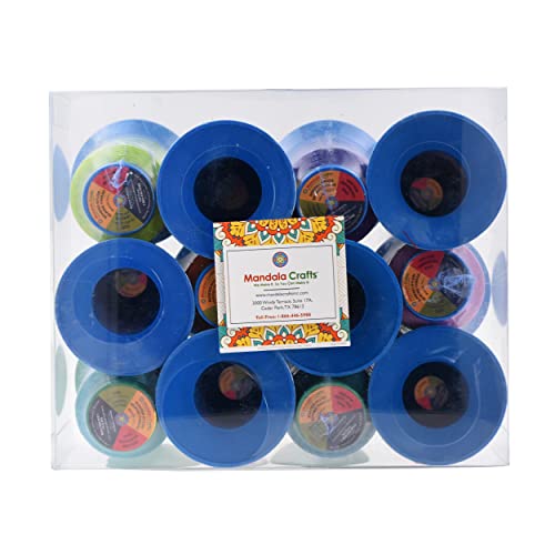 Mandala Crafts Tex 90 Bonded Nylon Thread For Sewing - 2400 Yds T90 Heavy Duty 12 Vibrant Colors Nylon Thread Size 92 280 D Upholstery Thread For Leather Jeans Weaving #TOP4