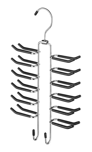 Whitmor 6021-187 Swivel Tie Hanger With Belt Loops Chrome / Black thumb #5