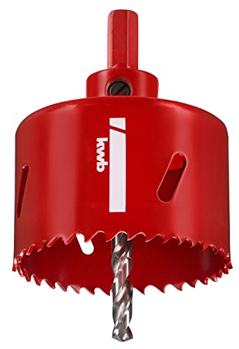 kwb Hss Bi-Metal Hole Saw diameter 65 Mm With Progressive Vario-toothing, High Precision, Hexagonal Shank