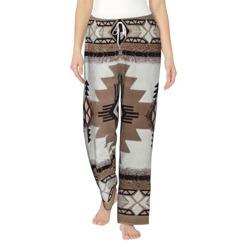 Pantalon de pyjama en flanelle amérindienne pour femme avec poches