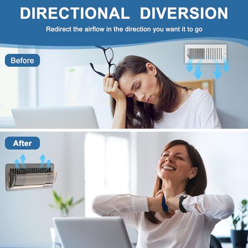 Air Vent Deflector Ceiling AC Air Vent Deflector Brown