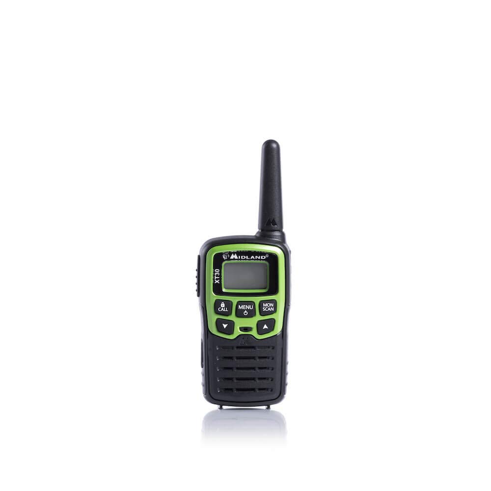 Midland XT30 Walkie Talkie Ricaricabili USB 16 Canali PMR446 5H 6km 38 Toni CTCSS VOX