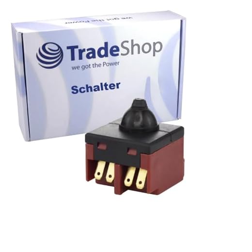 Trade-Shop Ersatz-Schalter/switch kompatibel mit Bosch GWS 580, GWS 600, GWS 660, GWS 670, GWS 720, GWS 780 C, GWS 850 C ersetzt 1 607 200 179