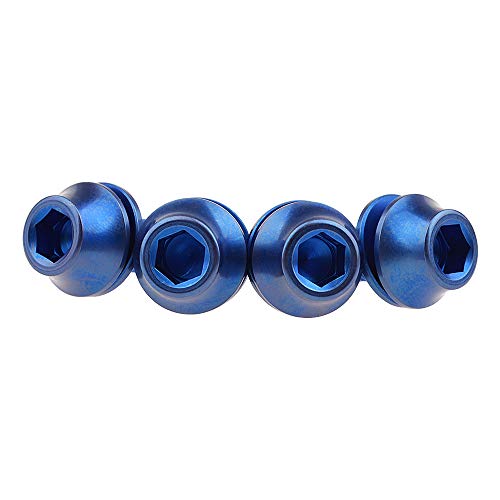 Image of Titanium M5x12mm with Washer Bicycle Water Bottle Cage Bolt 4 Pack