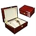 Produktbild AOSNTEK Herren Damen Uhren Boxen Holz Uhren Aufbewahrungsboxen Schmuck Display Boxen Holzbox Verpackung Boxen mit Schlössern Uhrenaufbewahrung Geräte