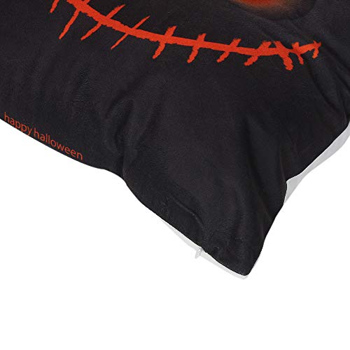 Alisy Halloween Pillow Covers, Bat Pumpkin Throw Cushion Covers Lumbar Pillowases for Sofa Bed Home Garden Outdoor Decor