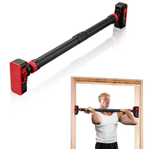 GarveeLife Adjustable Pull Up Bar - Strength Training Doorway Pull-Up Bar, Max Load 440 Lbs
