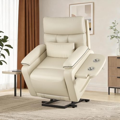 Power Lift Recliner Chair for Elderly, Faux Leather Dual...