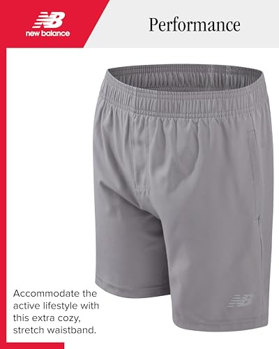 Image of New Balance Boys Short Set - 2 Piece Short Sleeve Collared Golf Boys Polo Shirt & Athletic Shorts for Outdoor Activities