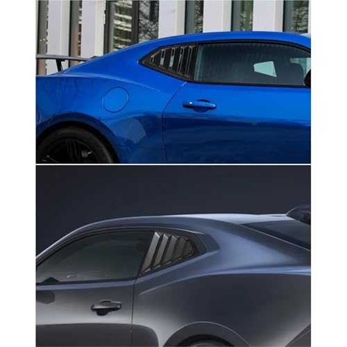 Osłonę bocznej żaluzji samochodu Pasuje do Chevroleta, pasuje Camaro 2016-2023, czarne wykończenie, osłony tylnej szyby, spojler, dyfuzor
