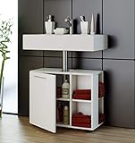 6 praktische Fächer VCM Bad Unterschrank Waschtisch Waschbeckenunterschrank Schrank Möbel \