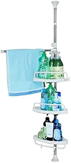 Baoyouni Bathroom Shower Corner Caddy Bath Tub Storage Rack Shelves Organizer Tension Pole