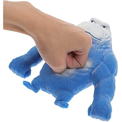 Squishy Monkey Stretch Gorilla Elastic Squeeze Monkey Toy Gorilla Toy Anime Figure for Party Goodie Bag Blue