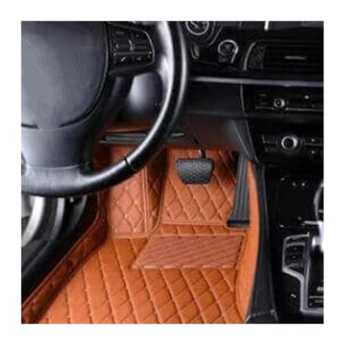 Tapis de sol voiture pour Ford Puma BX726 2019-2026 sur mesure imperméable noir orange