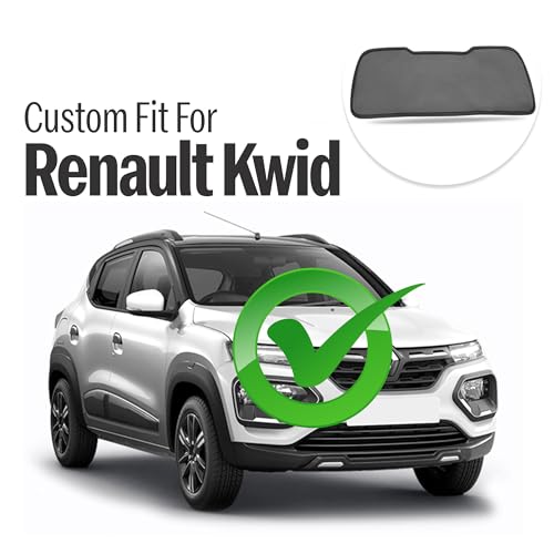 Image of Autofact Dicky Curtain for Renault Kwid| Custom Fit Rear Windshield Sunshade | UV & Heat Protection | Foldable Mesh | Privacy & Cooling Car Accessory