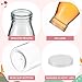 Tioncy 20 Pack 8.5oz Glass Milk Bottles with Lid and Straws Reusable Glass Bottles Bulk Vintage Breakfast Creamer Container with Labels Funnel for Milk Birthday Wedding Party Favor