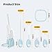 VOGOGE Baby Straw Brush Set, 4 Piece Cleaner Kit with Standable Key Ring – for Sippy Cups, Weighted Straw Cups & Baby Bottles – Designed for 0–24 Months, Blue
