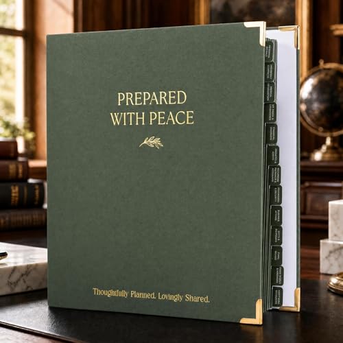Thoughtful End-of-Life Planner Binder - Complete &...