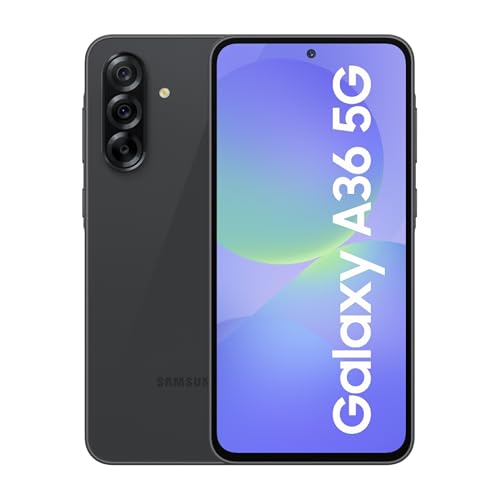 Image of Samsung Galaxy A36 5G (Awesome Black, 12GB, 256GB) | Awesome Intelligence: Circle to Search, Intelligent Editing | Awesome 4nm Snapdragon Processor | Flagship Grade Selfie Camera