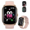 Smart Watch for Men Women, 1.95HD Smartwatch (Dial/Answer Calls), Heart Rate/Sleep Monitor Fitness Smartwatch, Curved Screen Watches, 112+ Sports Modes Activity Trackers,IP68 Waterproof, Pink